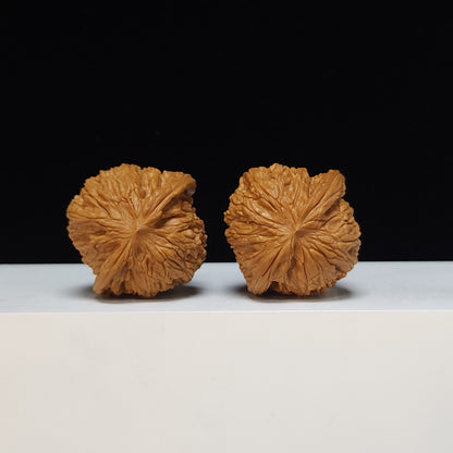 The "Sunken-Crown White Lion" Men Jian Bai Shi Zi Collector Pair | S-Grade Investment Tier | 42.0mm x 40.0mm | BSZ-S-013495