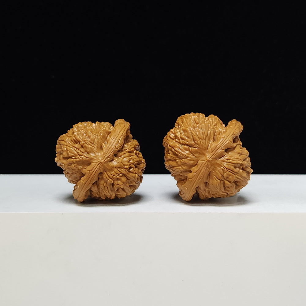 The "Sunken-Crown White Lion" Men Jian Bai Shi Zi Collector Pair | S-Grade Investment Tier | 39.0mm x 39.0mm | BSZ-S-003372