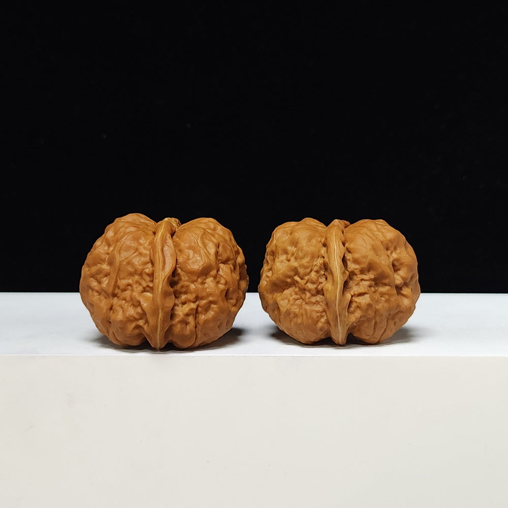 The "Red Shell Toad Head" (Hong Ke Ha Ma Tou) Ultimate Symmetrical Pair | 41.0mm x 42.0mm | HMT-SS-001508
