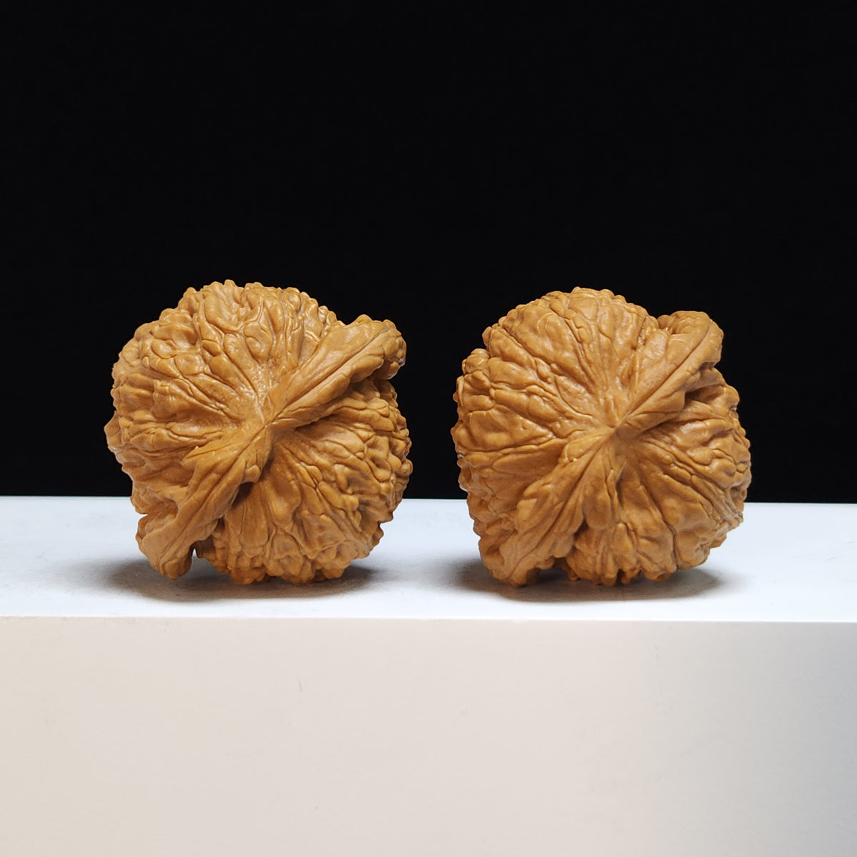 The "Sunken-Crown White Lion" Men Jian Bai Shi Zi Collector Pair | SS-Grade Masterpiece Tier | 41.0mm x 39.0mm | BSZ-SS-005369