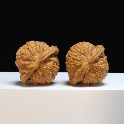 The "Sunken-Crown White Lion" Men Jian Bai Shi Zi Collector Pair | SS-Grade Masterpiece Tier | 41.0mm x 39.0mm | BSZ-SS-005369