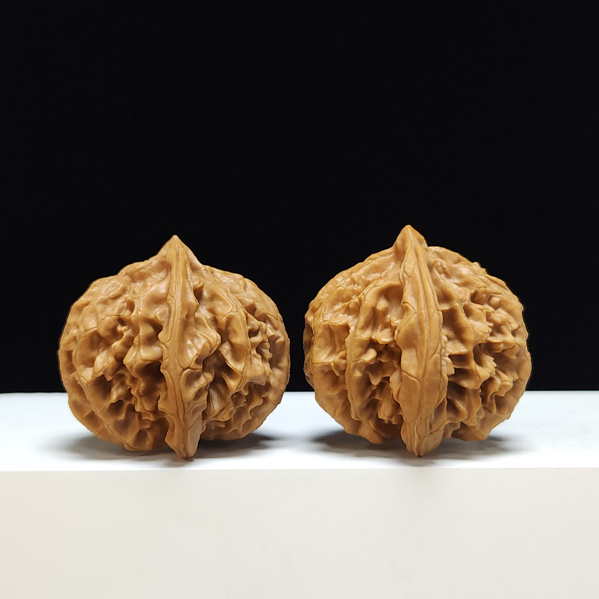 The "Peach Heart Lantern" Deng Long Lion's Head Sovereign Pair | SS-Grade Imperial Tier | 46.0mm x 44.0mm | SZ-SS-011354