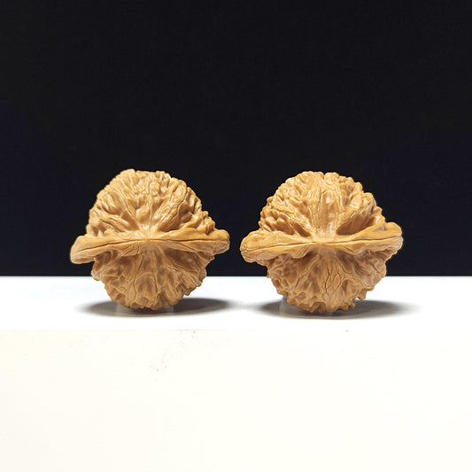 "Lantern" Deng Long Wenwan Walnut Pair | 39.0mm x 34.0mm | DL-A-004717