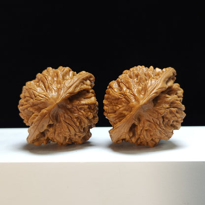 The "Kylin Texture" (Kylin Wen) Exhibition-Grade Symmetrical Masterpiece Pair | 47.0mm x 41.0mm | SZ-S-031462
