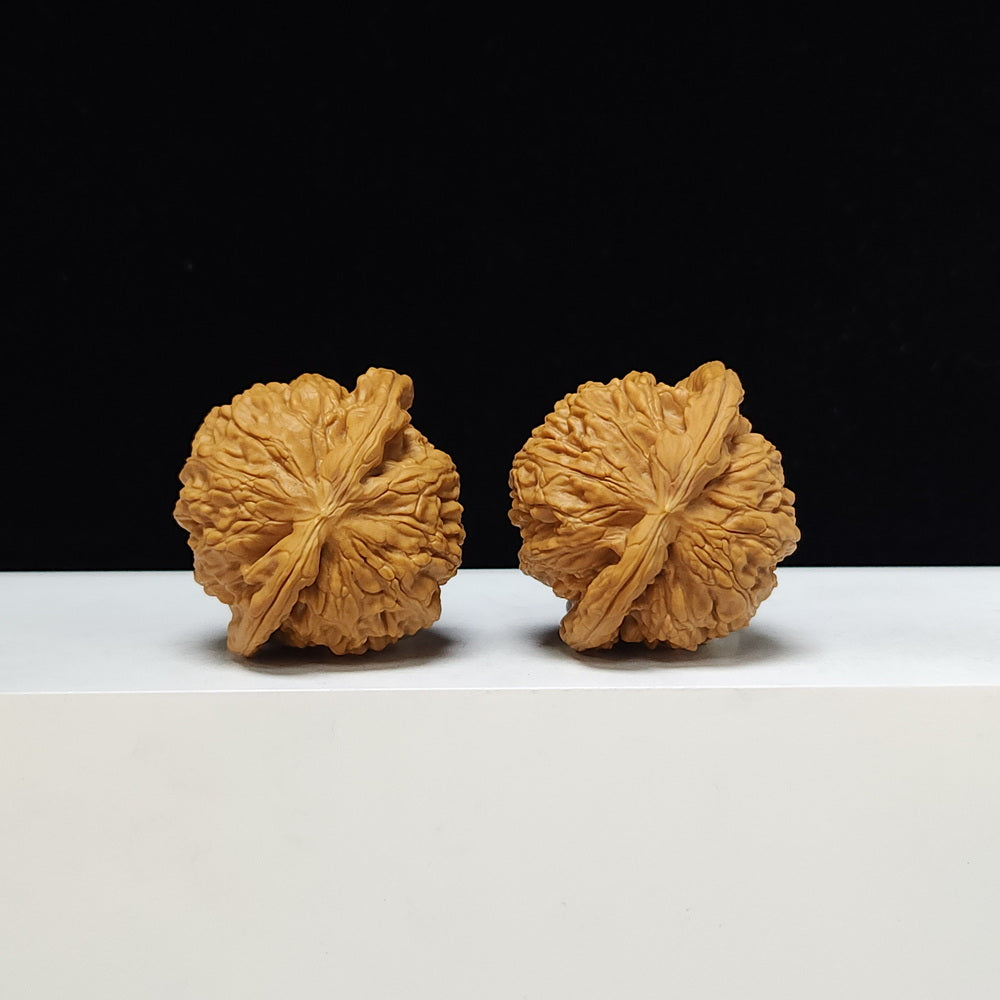 The "Sunken-Crown White Lion" Men Jian Bai Shi Zi Collector Pair | S-Grade Investment Tier | 42.0mm x 38.0mm | BSZ-S-005374