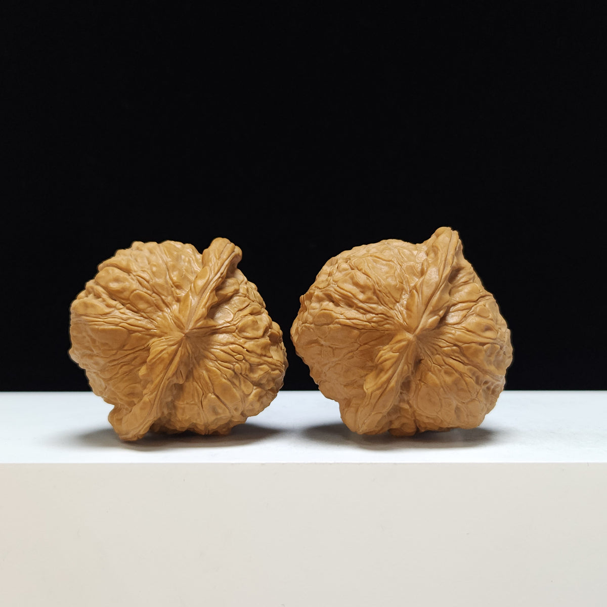 The "Pumpkin Cake" Nan Gua Bing Ultra-Squat Pair | SS-Grade Imperial Tier | 46.0mm x 46.0mm | SZ-SS-010352