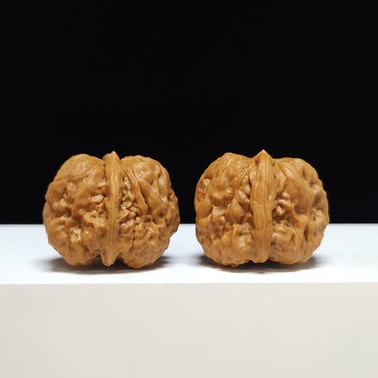 The "Crystal Frog" Shui Jing Wa Hand-Twister Pair | S-Grade Collector Tier | 33.0mm x 37.0mm | HMT-S-002356