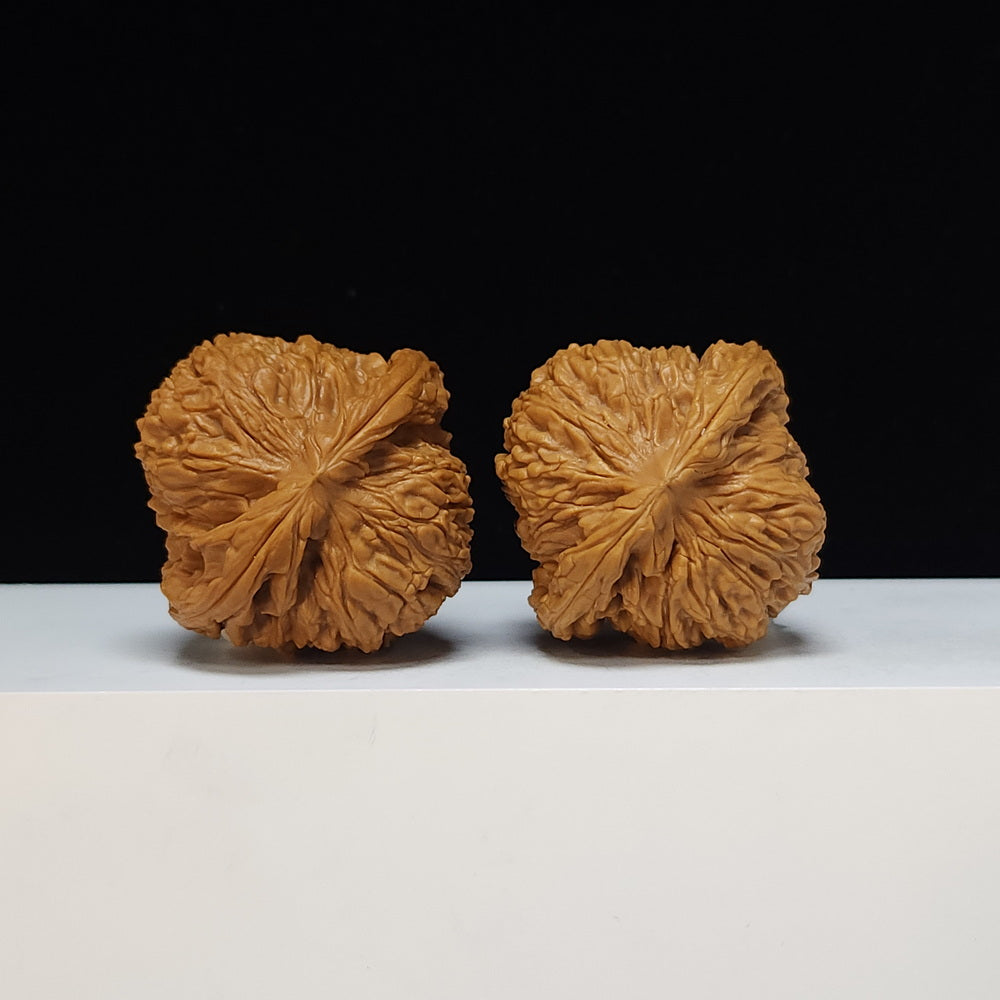 The "Spherical Round" Bai Shi Zi Lion's Head Pair | SS-Grade Masterpiece Tier | 46.0mm x 45.0mm | BSZ-SS-013498