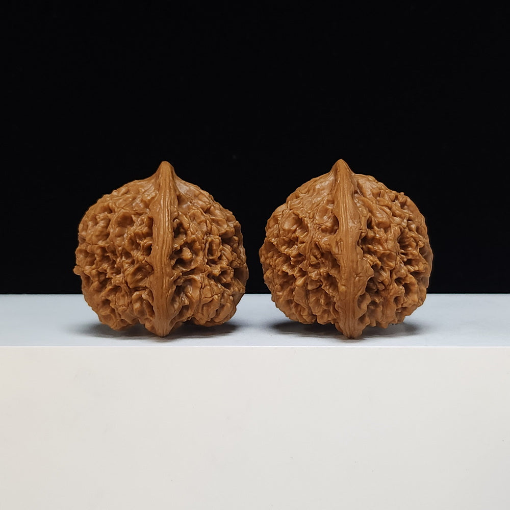 The "Peach-Heart Water Dragon" Tao Xin Shui Long Wen Lion's Head Pair | SSS-Grade Museum Tier | 43.0mm x 44.0mm | SZ-SSS-002486