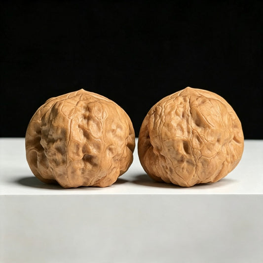 The "Ancient Toad" (Gu Chan) S-Grade Auspicious Symmetrical Pair | Museum-Grade Wealth & Longevity Collection | 35.0mm x 41.0mm | SZ-S-009077