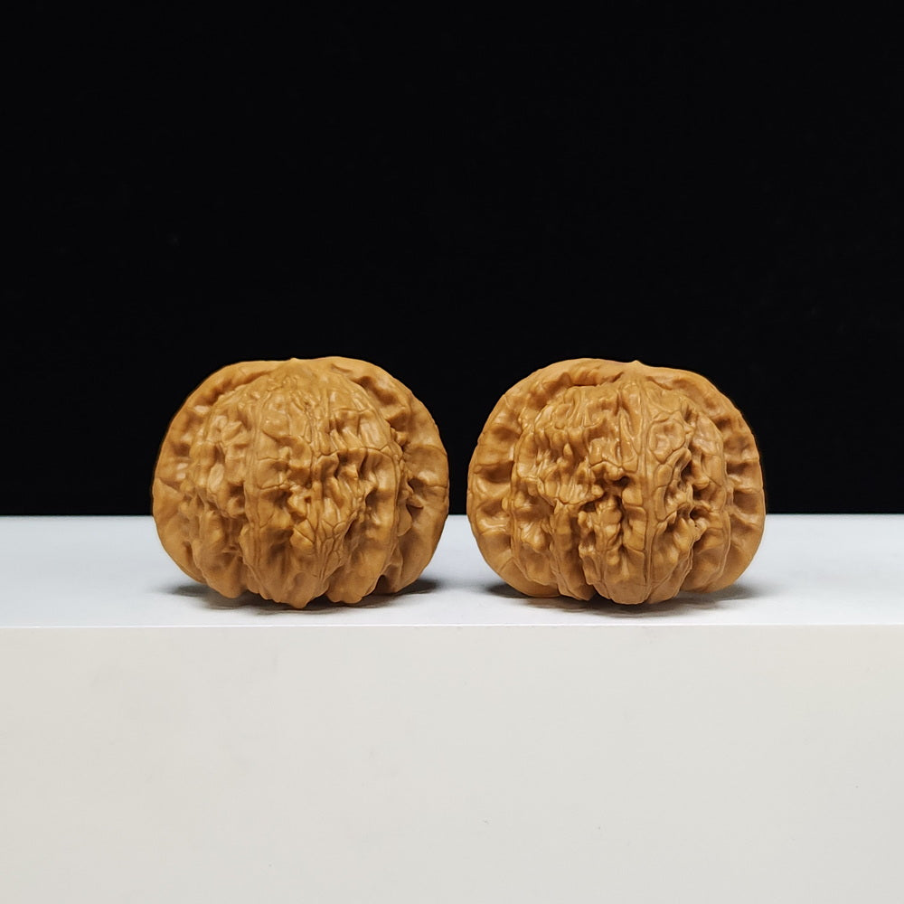 The "Sunken-Crown White Lion" Men Jian Bai Shi Zi Collector Pair | S-Grade Investment Tier | 42.0mm x 38.0mm | BSZ-S-005374