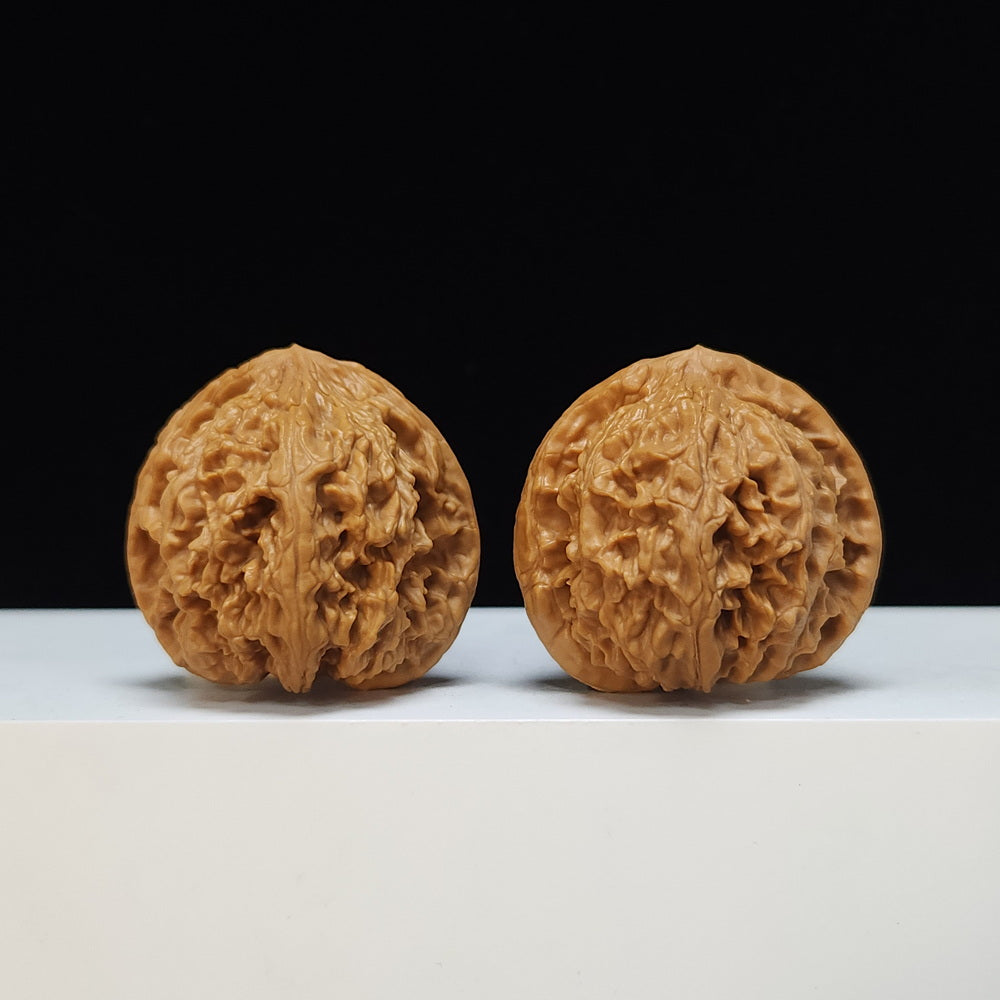 The "Taihang Thick-Rib" (Taihang Cu Jin) Heritage Symmetrical Pair | 42.0mm x 40.0mm | SZ-SSS-001472