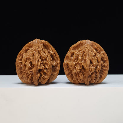 The "Wheat Ear Tiger Head" (Maisui Hutou) Heritage Symmetrical Pair | 44.0mm x 40.0mm | HT-S-002475