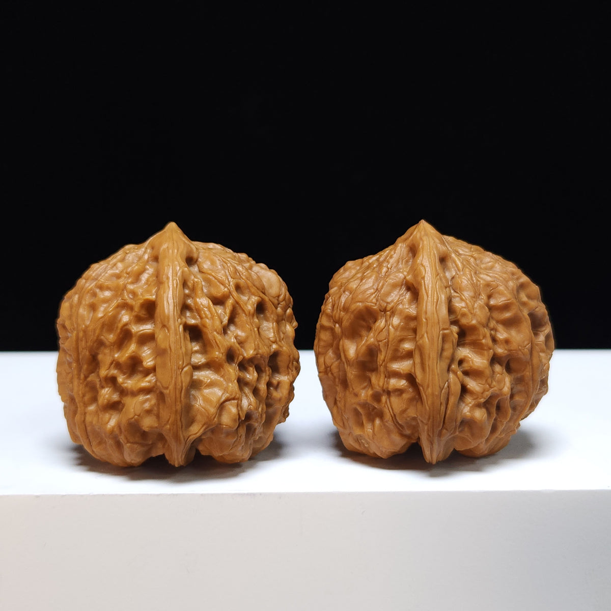 The "Spherical Round" Bai Shi Zi Lion's Head Pair | S-Grade Collector Tier | 41.0mm x 40.0mm | BSZ-S-002362