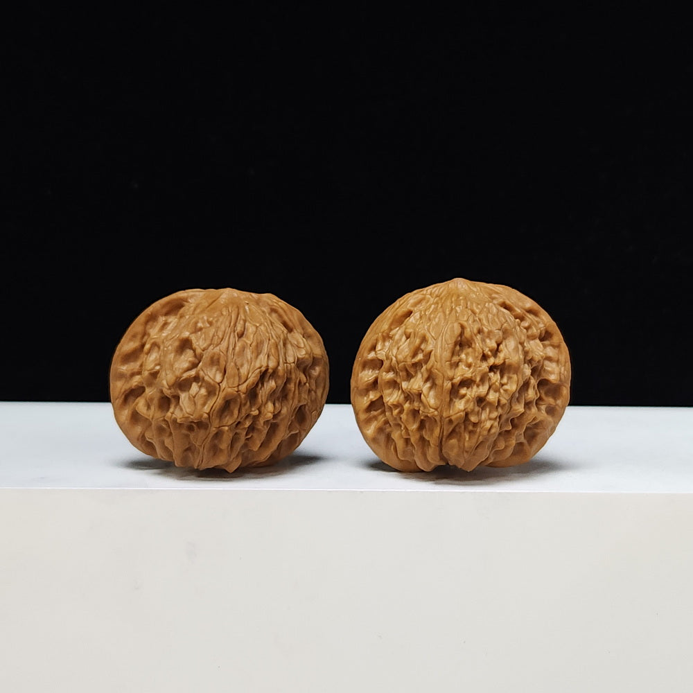 The "Millstone" Mo Pan Lion's Head Collector Pair | S-Grade Investment Tier | 41.0mm x 36.0mm | MP-S-001003