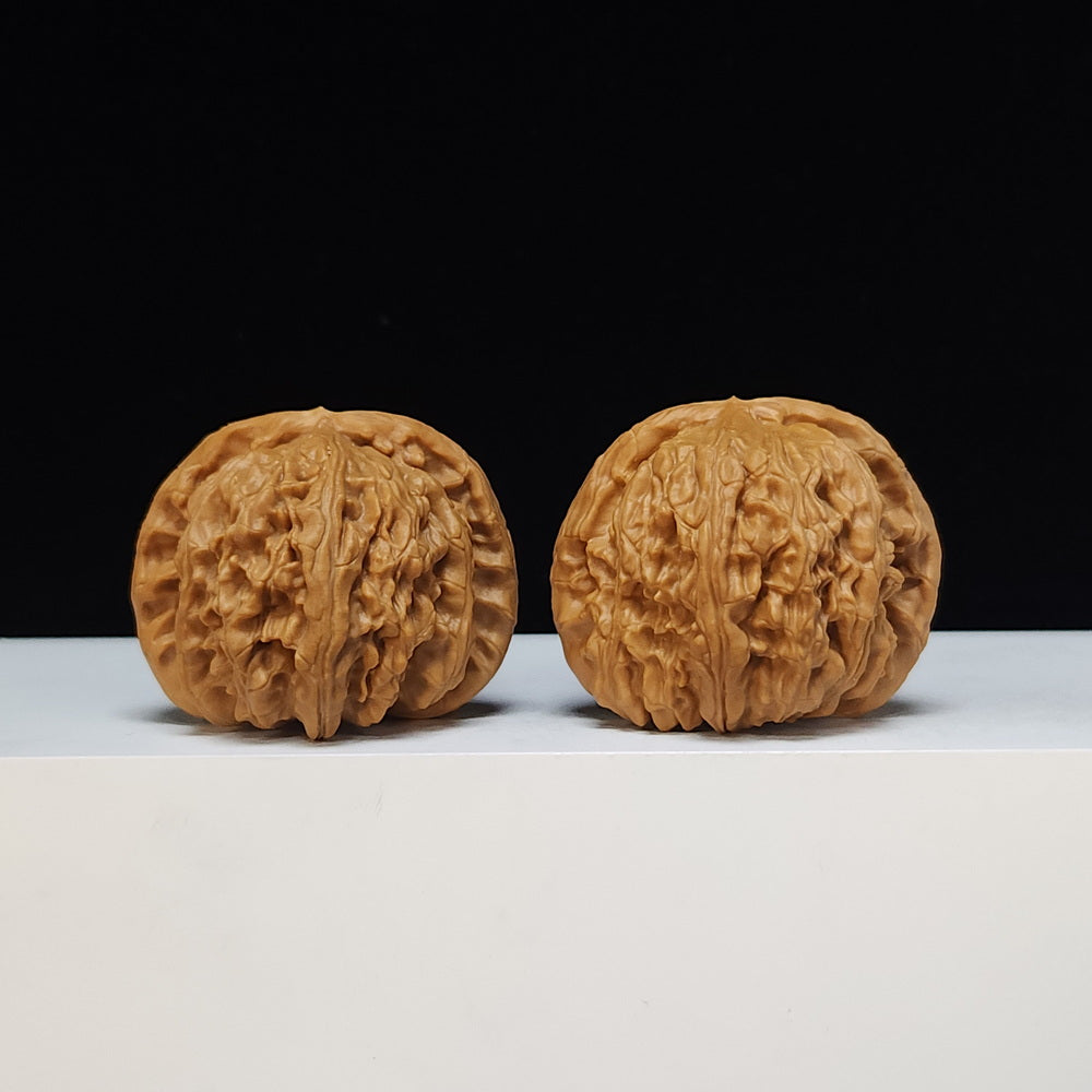 The "Spherical Round" Bai Shi Zi Lion's Head Pair | SS-Grade Masterpiece Tier | 44.0mm x 42.0mm | BSZ-SS-012496