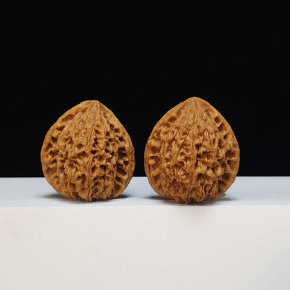 The "Peach Heart Tiger Head King" (Tao Xin Hutou Wang) Premium Symmetrical Collector's Pair | 42.0mm x 38.0mm | HT-SS-004477