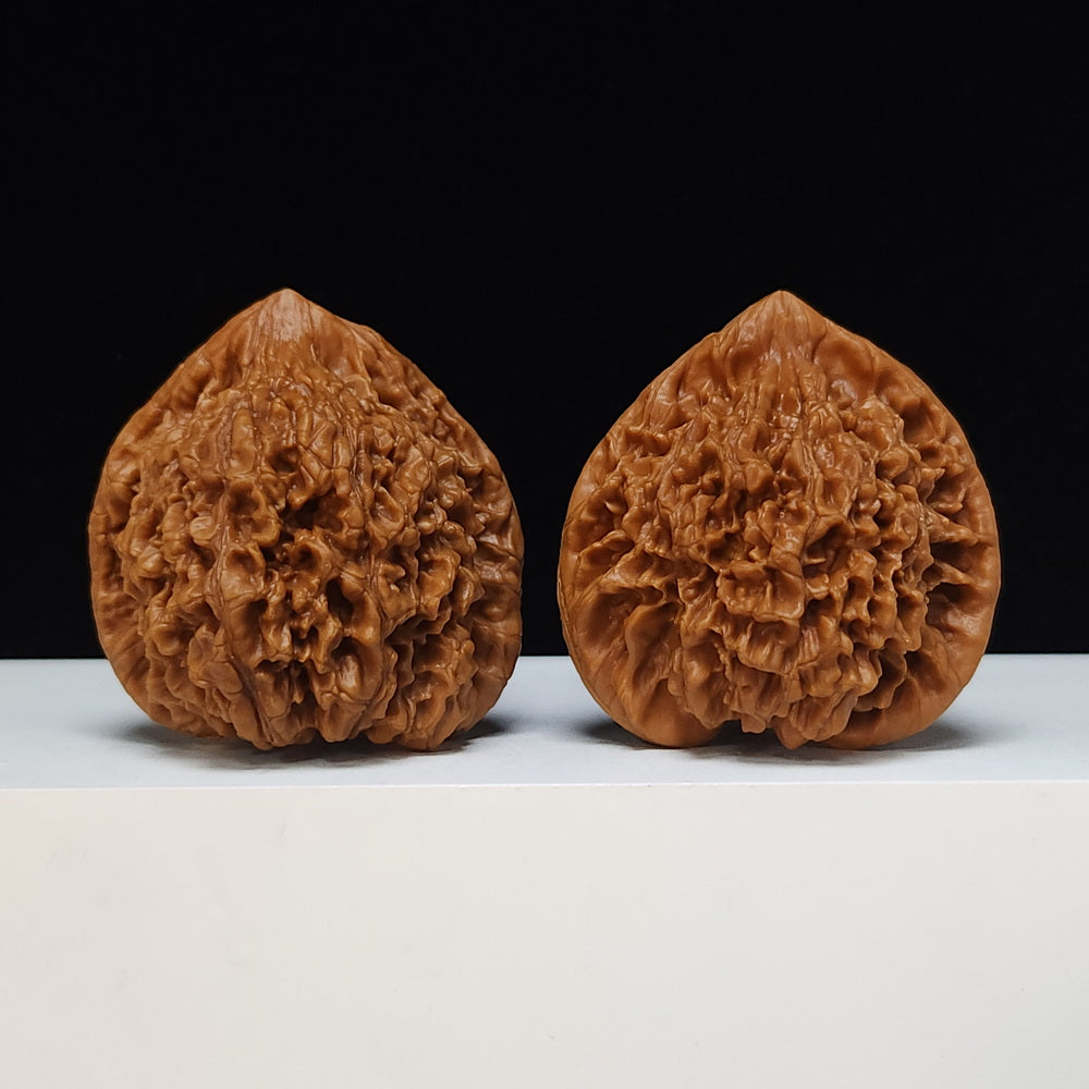 The "Qilin Texture" Qi Lin Wen Lion's Head Collector Pair | SS-Grade Masterpiece Tier | 50.0mm x 43.0mm | SZ-SS-016489