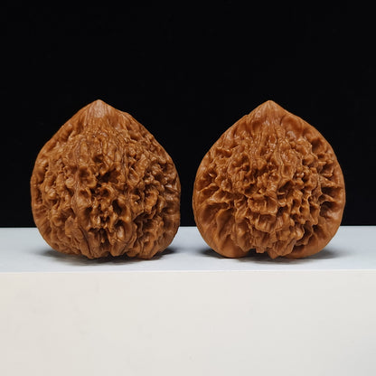 The "Qilin Texture" Qi Lin Wen Lion's Head Collector Pair | SS-Grade Masterpiece Tier | 50.0mm x 43.0mm | SZ-SS-016489