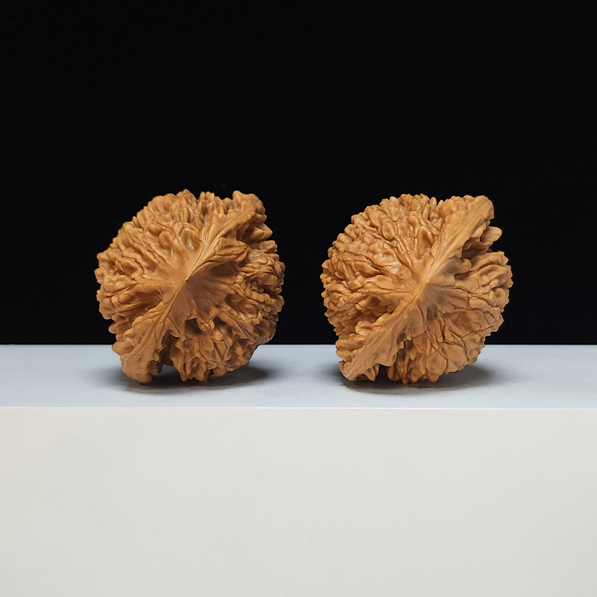 The "Qilin Texture Concave-Base Peach-Heart" Qi Lin Wen Tao Xin Ao Di Lion's Head Pair | SS-Grade Masterpiece Tier | 51.0mm x 44.0mm | SZ-SS-015488