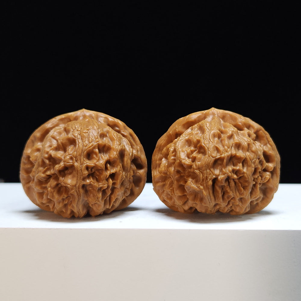 The "Palace Lantern" S‑Grade Elegant Silhouette Pair | Graceful Ornate Wenwan Collectible | 44.0mm x 41.0mm | SZ‑S‑032463