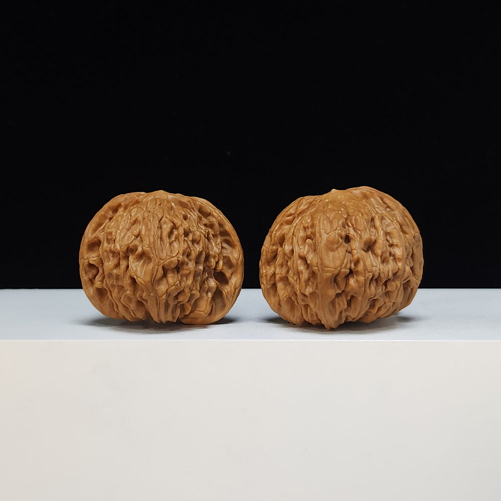 The "Millstone" Mo Pan Lion's Head Collector Pair | SS-Grade Masterpiece Tier | 43.0mm x 42.0mm | MP-SS-007482