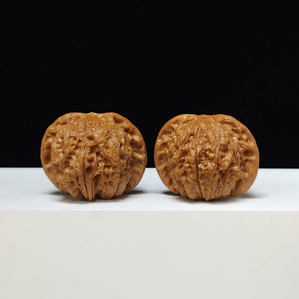 The "Blood Qilin" Xue Qi Lin Lion's Head Collector Pair | S-Grade Investment Tier | 44.0mm x 40.0mm | SZ-S-011201
