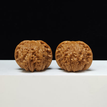 The "Blood Qilin" Xue Qi Lin Lion's Head Collector Pair | S-Grade Investment Tier | 44.0mm x 40.0mm | SZ-S-011201