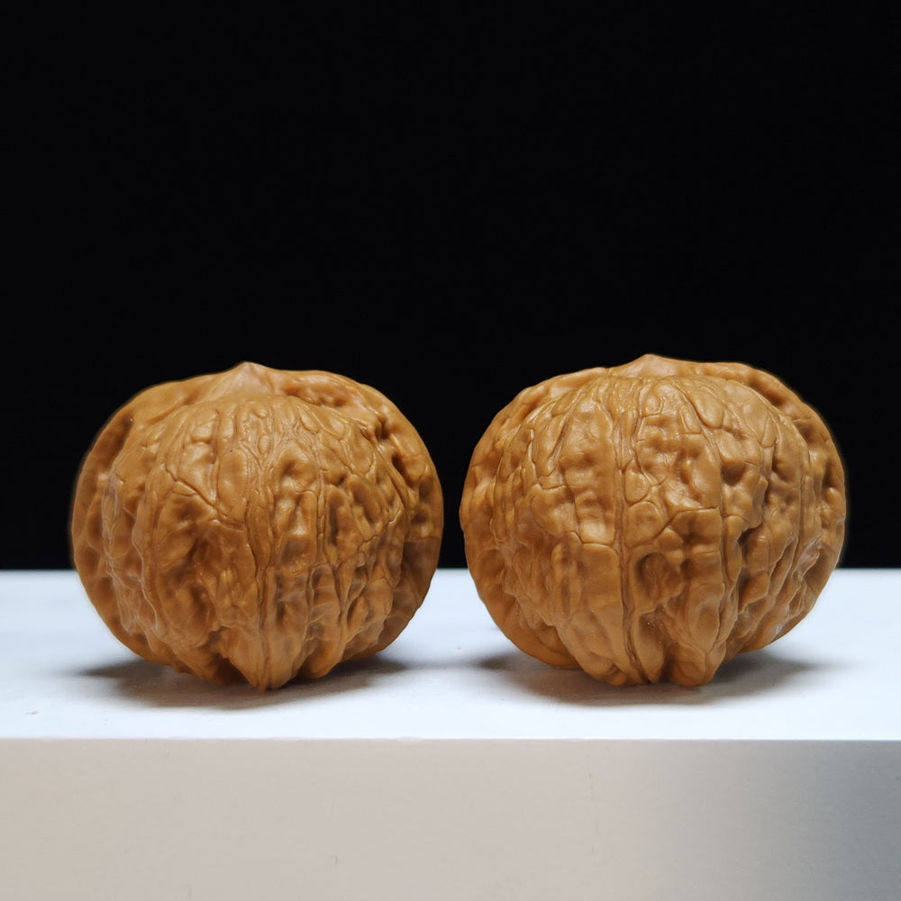 The "Qianlong Millstone" (Qianlong Mopan) Imperial Exhibition-Grade Symmetrical Pair | 38.0mm x 38.0mm | MP-SS-006465