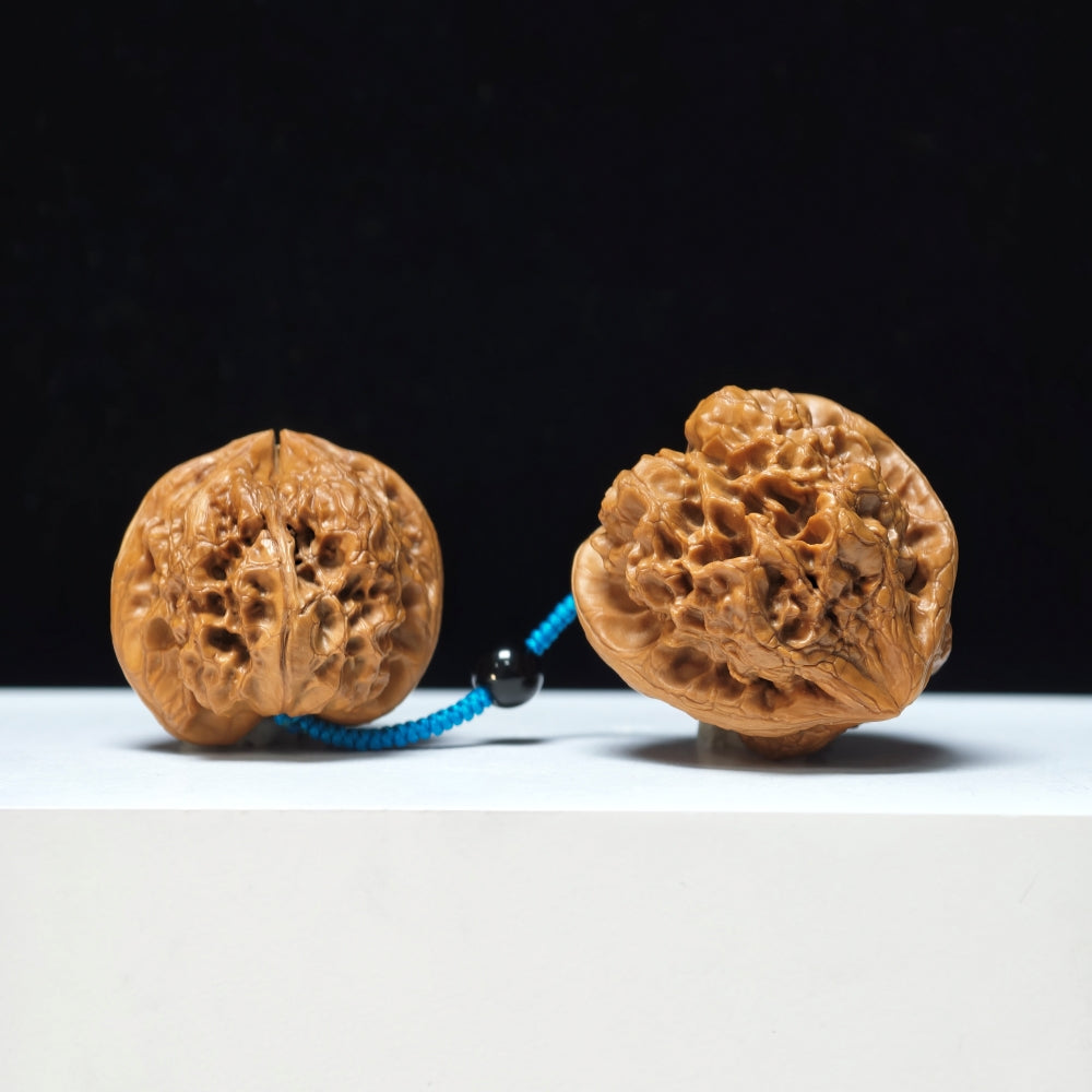 The "Thick-Veined Meteor Hammer" Cu Jin Liu Xing Chui Linked Exotic Pair | Rare Form Tier | 40.0x40.0mm & 37.0x34.0mm | YX-E-131835