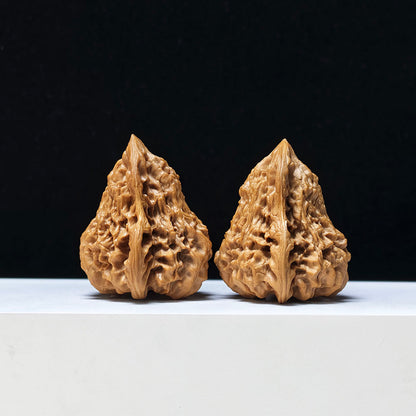 The "Qilin-Grained Grand Gourd" Qi Lin Wen Da Hu Lu Exotic Collector Pair | Rare Form Tier | 48.0mm x 44.0mm | YX-E-134838