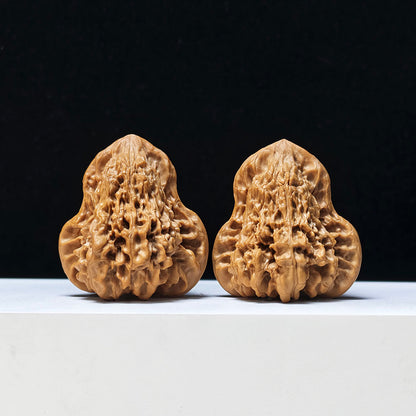 The "Qilin-Grained Grand Gourd" Qi Lin Wen Da Hu Lu Exotic Collector Pair | Rare Form Tier | 48.0mm x 44.0mm | YX-E-134838