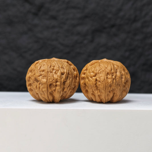 The "Qianlong Millstone" (Qianlong Mopan) Imperial Exhibition-Grade Symmetrical Pair | 38.0mm x 38.0mm | MP-SS-006465