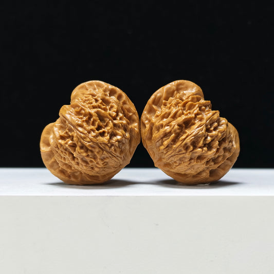 The "Peach Heart Concave Base" Palace Lantern Symmetrical Pair | 43.0mm x 38.0mm | SZ-SS-017501