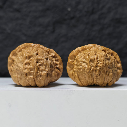 The "Pumpkin Cake" Nan Gua Bing Ultra-Squat Pair | SS-Grade Imperial Tier | 46.0mm x 46.0mm | SZ-SS-010352