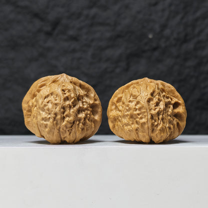 "Pumpkin Dun" Nan Gua Dun SZ-SS-019506 Masterpiece Wenwan Walnuts Pair | 44.0mm x 47.0mm | SZ-SS-019506