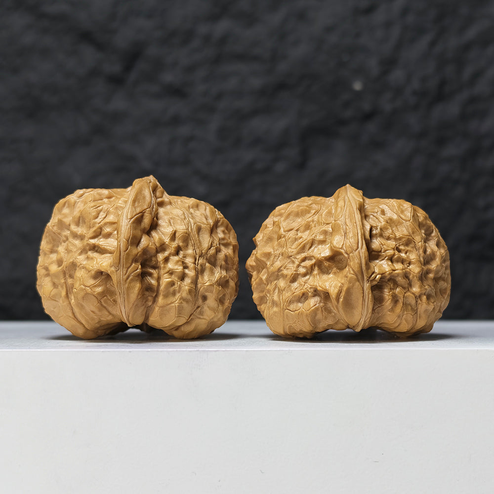 "Pumpkin Dun" Nan Gua Dun SZ-SS-019506 Masterpiece Wenwan Walnuts Pair | 44.0mm x 47.0mm | SZ-SS-019506