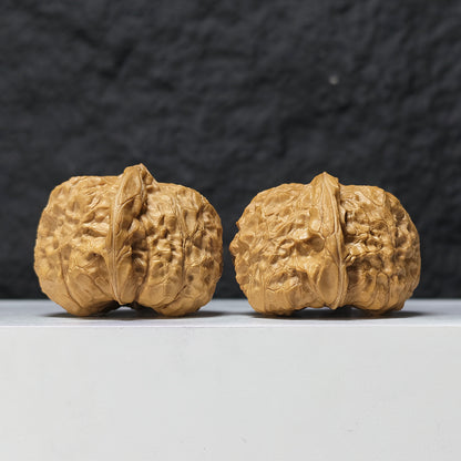 "Pumpkin Dun" Nan Gua Dun SZ-SS-019506 Masterpiece Wenwan Walnuts Pair | 44.0mm x 47.0mm | SZ-SS-019506