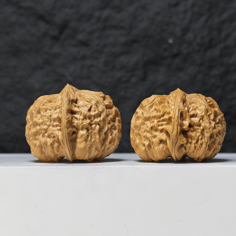 "Pumpkin Dun" Nan Gua Dun SZ-SS-019506 Masterpiece Wenwan Walnuts Pair | 44.0mm x 47.0mm | SZ-SS-019506
