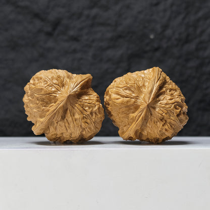 "Pumpkin Dun" Nan Gua Dun SZ-SS-019506 Masterpiece Wenwan Walnuts Pair | 44.0mm x 47.0mm | SZ-SS-019506
