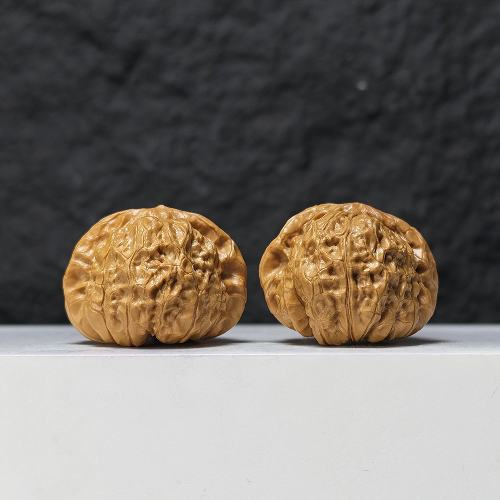 "Concave Base Pumpkin Dun" Ao Di Nan Gua Dun SZ-S-037505 Collector Pair | 41.0mm x 43.0mm | SZ-S-037505