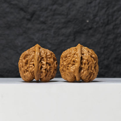 Jiulong Valley Peach Heart" Jiu Long Gu Tao Xin  Collector Wenwan Walnuts Pair | 38.0mm x 39.0mm | JLG-S-001377