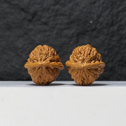 Jiulong Valley Peach Heart" Jiu Long Gu Tao Xin  Collector Wenwan Walnuts Pair | 38.0mm x 39.0mm | JLG-S-001377