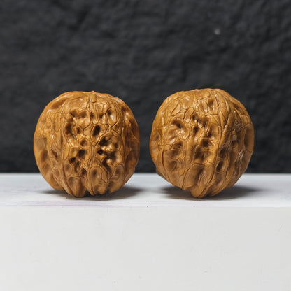 "Rolling Donkey" Lv Da Gun LDG-SS-003894 Masterpiece Wenwan Walnuts Pair | 42.0mm x 48.0mm | LDG-SS-003894