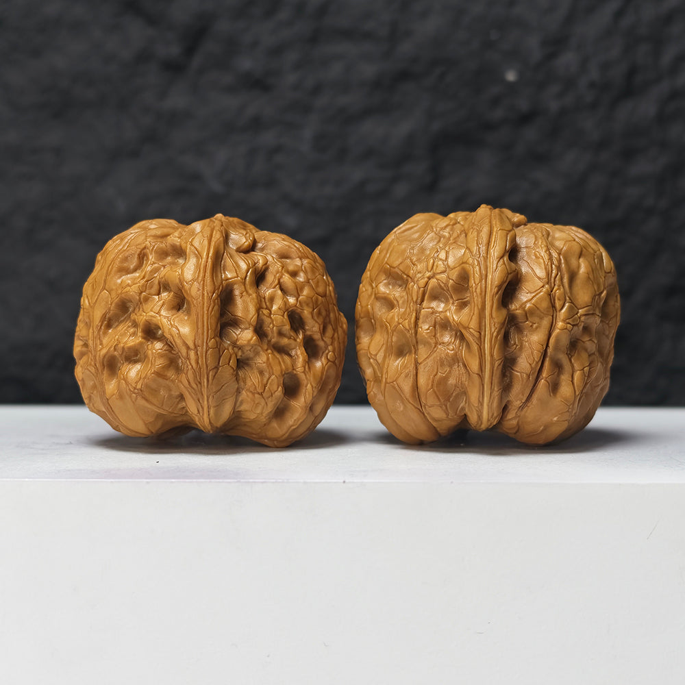 "Rolling Donkey" Lv Da Gun LDG-SS-003894 Masterpiece Wenwan Walnuts Pair | 42.0mm x 48.0mm | LDG-SS-003894
