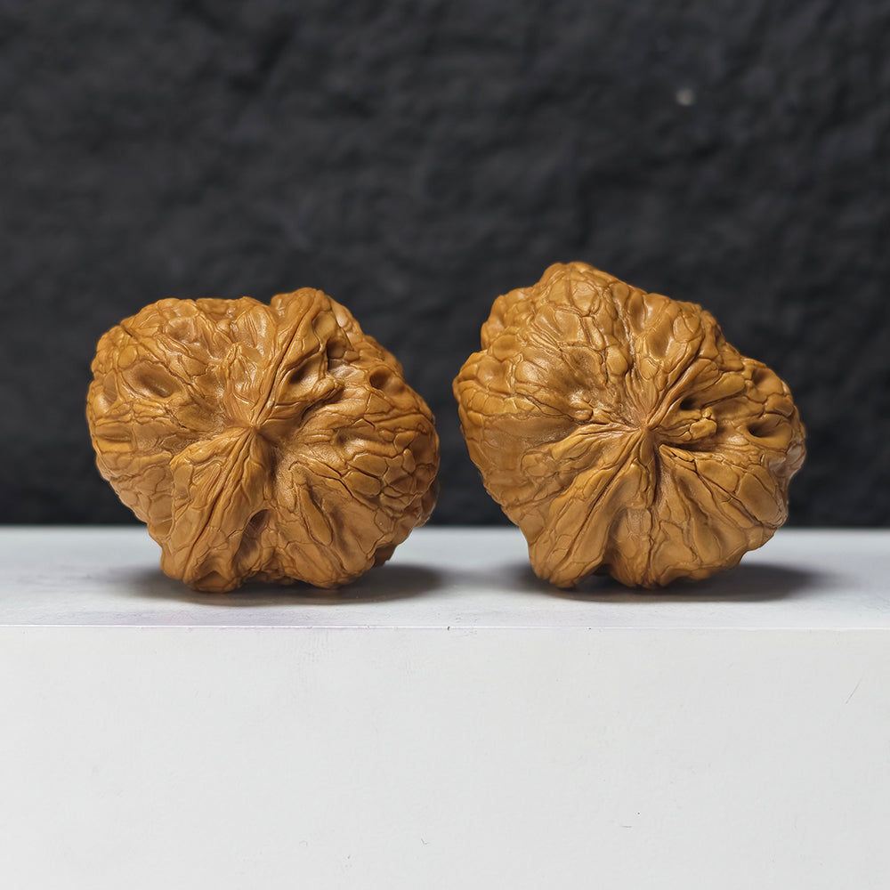 "Rolling Donkey" Lv Da Gun LDG-SS-003894 Masterpiece Wenwan Walnuts Pair | 42.0mm x 48.0mm | LDG-SS-003894