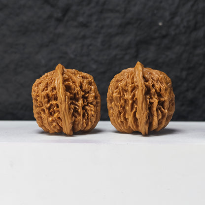 "Han Tower" Han Gao Lou SZL-SS-002878 Masterpiece Wenwan Walnuts Pair | 44.0mm x 40.0mm | SZL-SS-002878