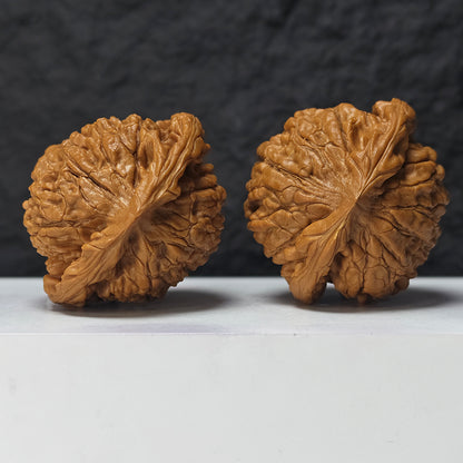 "Kirin Scale Pattern" Qi Lin Wen SZ-SSSS-001909 Museum Collector Wenwan Walnuts Pair | 58.0mm x 50.0mm | SZ-SSSS-001909