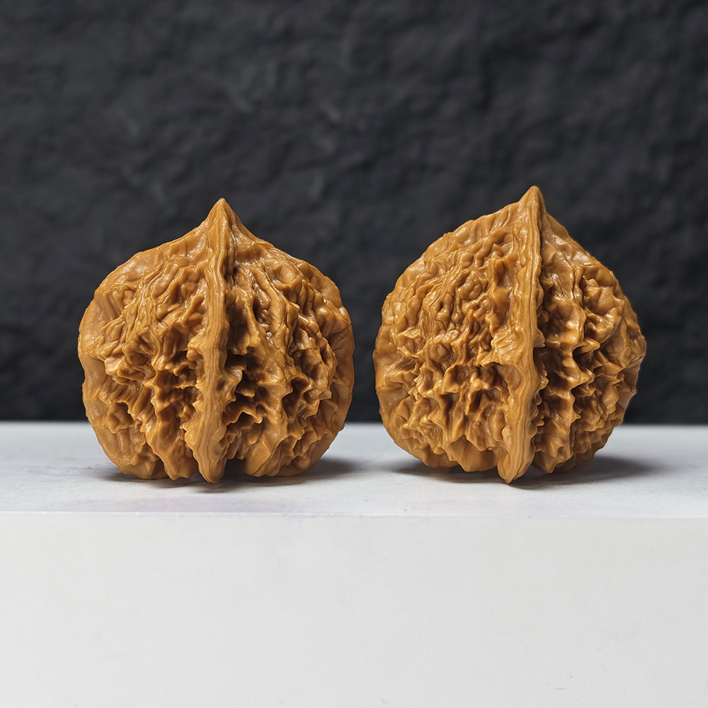 "Dragon Scale Pattern" Long Lin Wen SZ-SS-025919 Masterpiece Wenwan Walnuts Pair | 42.0mm x 42.0mm | SZ-SS-025919