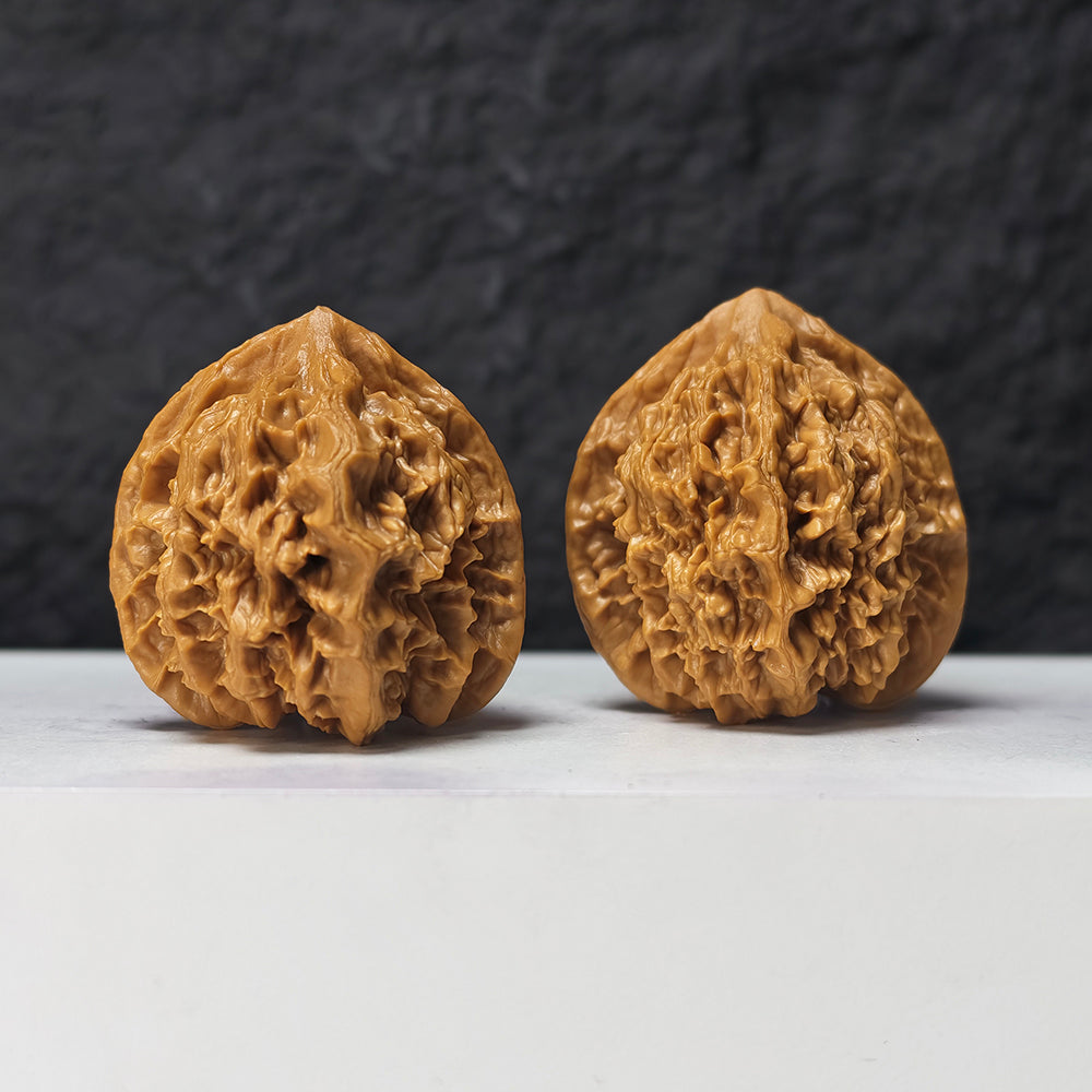 "Dragon Scale Pattern" Long Lin Wen SZ-SS-025919 Masterpiece Wenwan Walnuts Pair | 42.0mm x 42.0mm | SZ-SS-025919